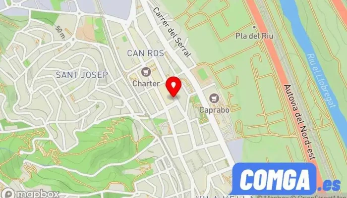 mapa de Sicilia Seguridad - Cerrajería 24h Botiga de panys, Servei de serralleria d’urgències, Servicio de duplicación de llaves, Cerrajero en Sant Vicenç dels Horts