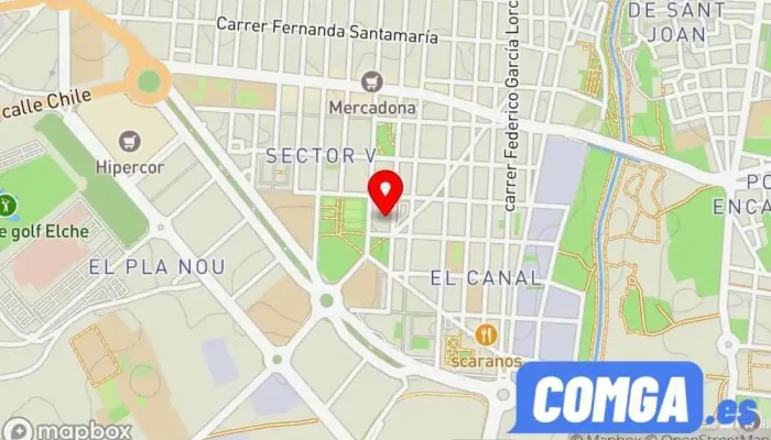 mapa de Siljo S.L. Cerrajero en Elche