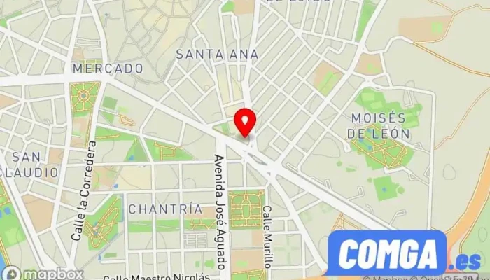 mapa de SIMI Seguridad Proveedor de sistemas de seguridad, Proveedor de puertas, Asesor de protección contra incendios, Servicio de seguridad contra incendios, Ferretería, Cerrajero, Tienda de cajas fuertes, Servicio de seguridad en León
