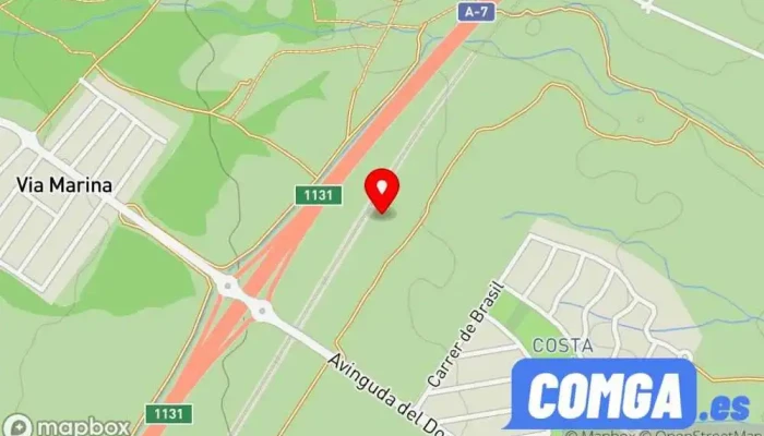 mapa de Soldadures Mont Roig Cerrajero en Mont-roig del Camp