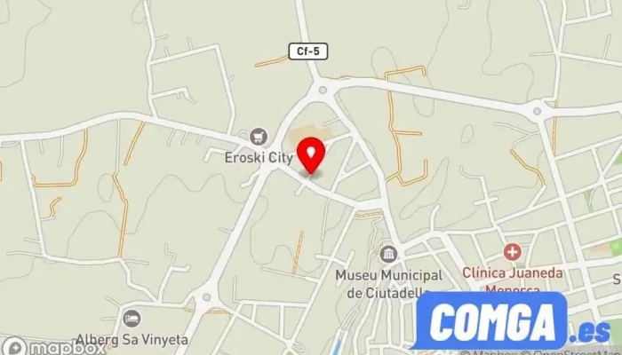 mapa de Solucions Ciutadella Cerrajero en Ciutadella de Menorca
