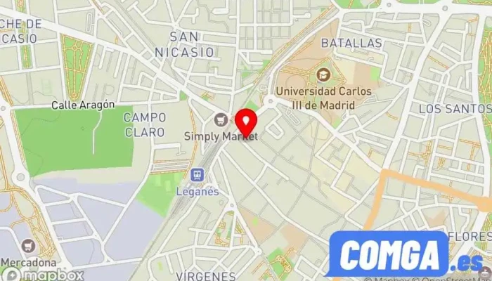 mapa de SOLYSEG | Cerrajeros Leganés | Copias de llaves Cerrajero en Leganés