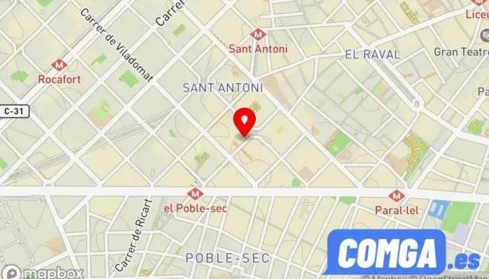 mapa de SOYMA Security Service S.L. Cerrajero en Barcelona