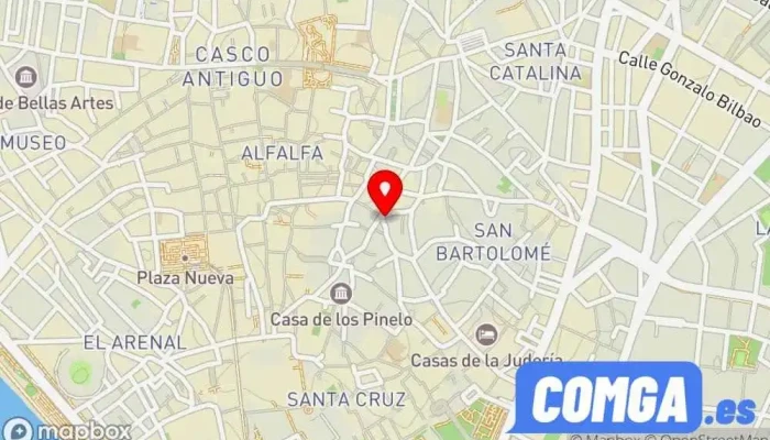 mapa de STC La Clavería Cerrajero, Ferretería, Servicio de duplicación de llaves, Comercio en Sevilla