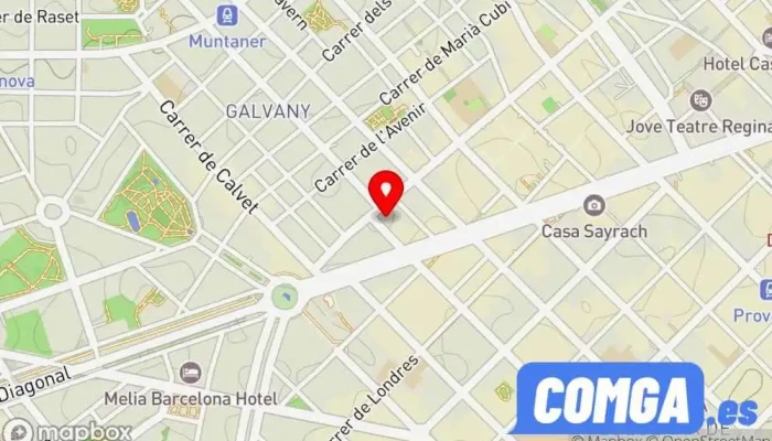 mapa de TALLER CASA PIÑAS Cerrajero, Servicio de duplicación de llaves en Barcelona