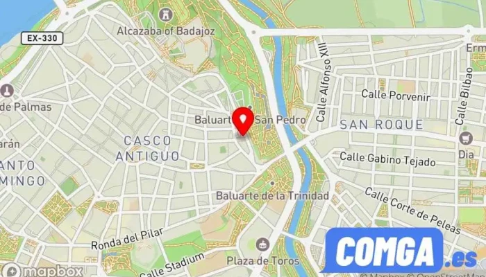 mapa de Taller De Cerrajería Enrique Buhigas Acedo Cerrajero en Badajoz