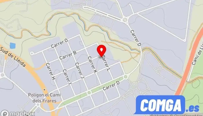 mapa de Taller De Cerrajería Hermanos Aguila S L Cerrajero en Lleida