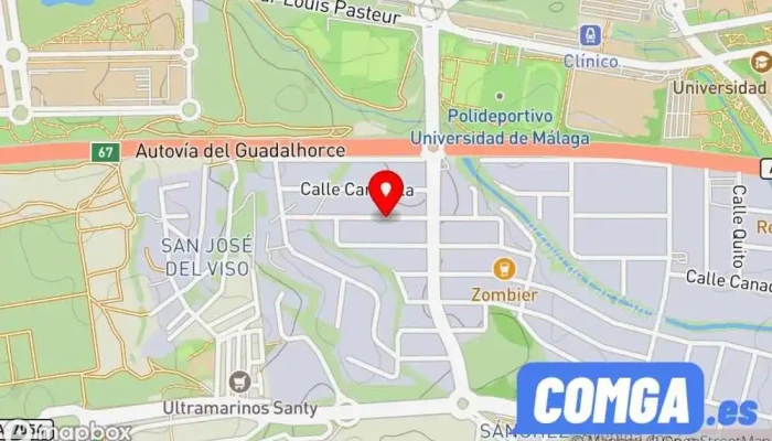 mapa de Taller De Cerrajería J Escobar Cerrajero en Málaga