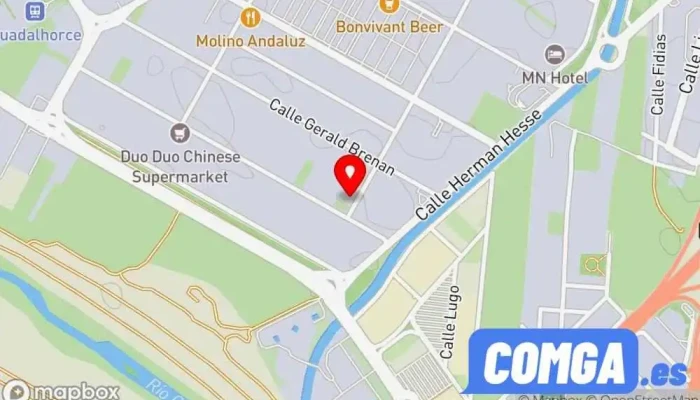 mapa de Taller de Cerrajería Mañas Cerrajero en Málaga
