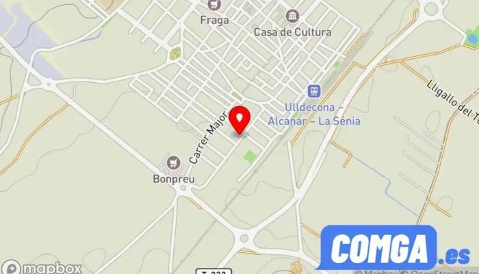 mapa de Taller de serralleria Roland Fibla Empresa de hierros y aceros, Cerrajero, Taller de metalurgia en Ulldecona