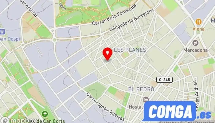 mapa de Talleres Cerezo Cerrajeria De Obras Y Decorativa Cerrajero en Sant Joan Despí