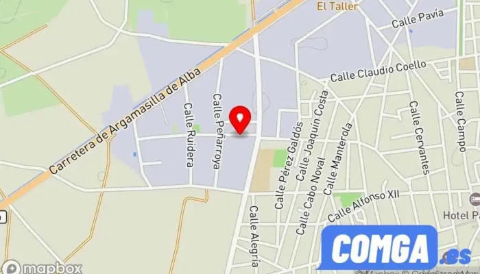 mapa de TALLERES Y CERRAJERIA SEVILLA, S.L. Taller de metalurgia, Cerrajero en Tomelloso