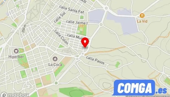 mapa de Tamara cerrajero Cerrajero en Aspe