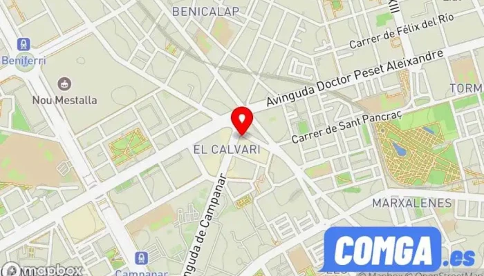 mapa de Technic - Clau Servicio de duplicación de llaves, Cerrajero en Valencia