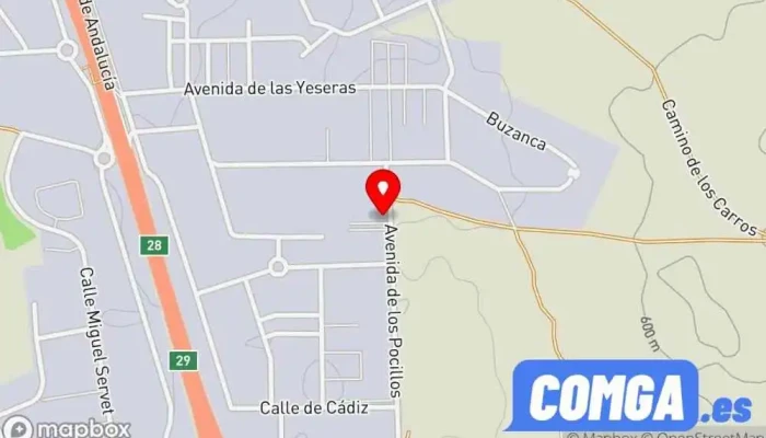 mapa de TECNICAS DEL METAL JOAL SL Cerrajero, Ventana de aluminio, Empresa de hierros y aceros, Carpintería metálica y de aluminio, Contratista de barandillas en Valdemoro
