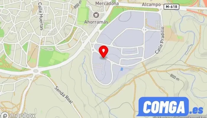 mapa de Tecnosicurezza Locks & Security Systems SA Proveedor de sistemas de seguridad, Fabricante de artículos electrónicos, Ferretería, Servicio de duplicación de llaves, Fábrica en Colmenar Viejo