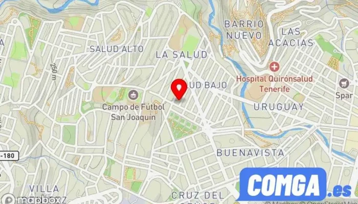 mapa de Tenerife Express Cerrajero en Santa Cruz de Tenerife