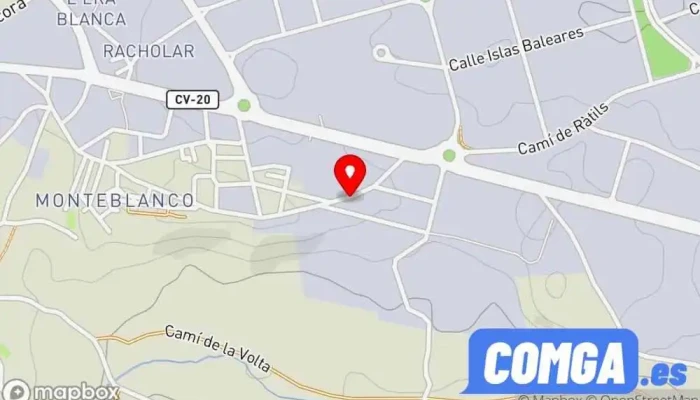 mapa de Tomás Albalat Cerrajero en Onda