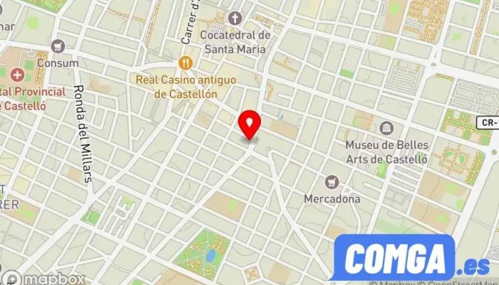 mapa de Torca Técnico Cerrajero en Seguridad Cerrajero, Servicio de duplicación de llaves, Proveedor de sistemas de seguridad en Castellón de la Plana