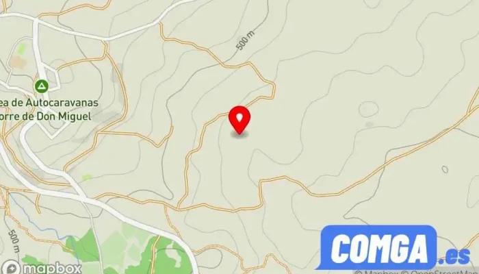 mapa de Torre de Don Miguel  en Cáceres