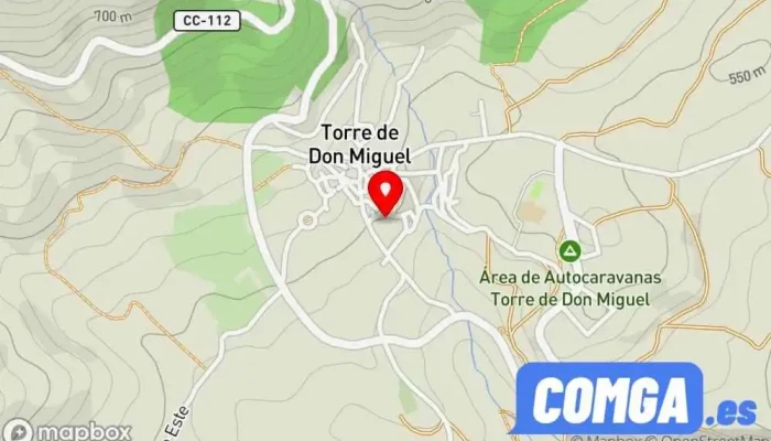 mapa de Torre de Don Miguel  en Torre de Don Miguel