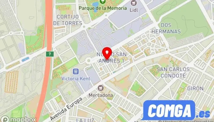 mapa de Tu Ferretería 10 Cerrajero en Málaga