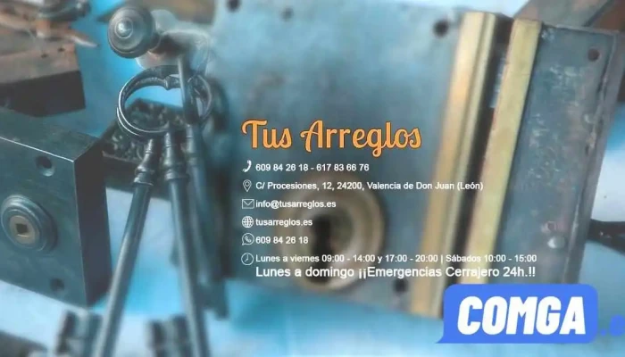 Tus Arreglos" Cerrajero 24h, Zapatero, Artesanía Cuero - Valencia De Don Juan