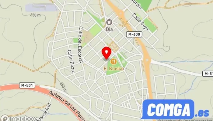 mapa de Ubaldo Manzano Cerrajería Artística en hierro Cerrajero en Brunete