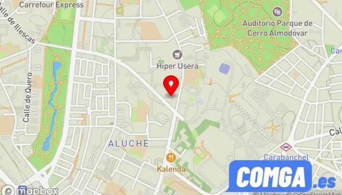 mapa de Urbanitas Cerrajeros Cerrajero en Madrid