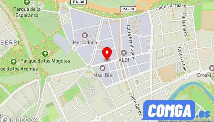 mapa de Usua Remolques Cerrajeria Forja Cerrajero en Ansoáin
