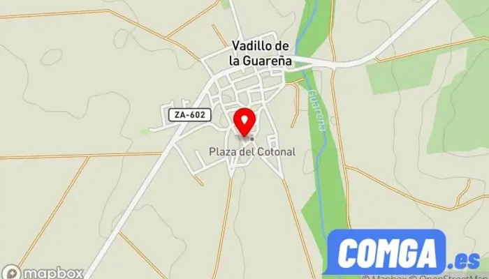 mapa de Vadillo de la Guareña  en Vadillo de la Guareña