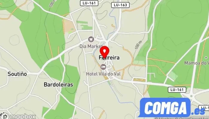 mapa de Valle de Oro  en Valle de Oro, O Valadouro