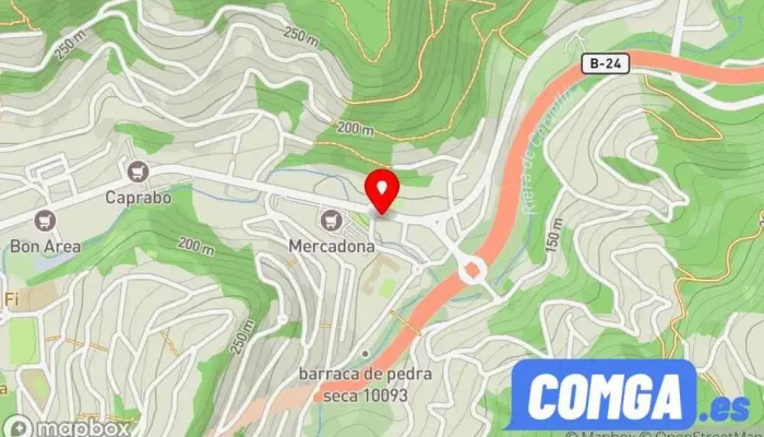 mapa de Vallirana Seguretat Cerrajero, Cerraduras, Seguridad y Puertas Cerrajero, Tienda de alarmas antirrobo, Servei de serralleria d’urgències, Servicio de duplicación de llaves, Subministrament de panys en Vallirana