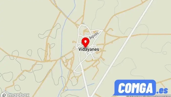 mapa de Vidayanes  en Vidayanes