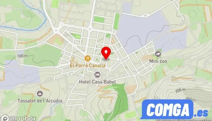 mapa de Villalonga  en Villalonga