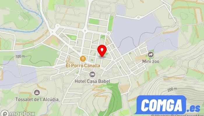 mapa de Villalonga  en Valencia