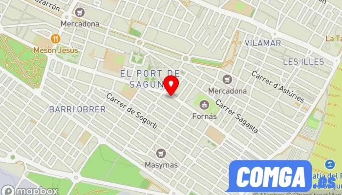 mapa de Viza Zaballos Cerrajero en Port de Sagunt