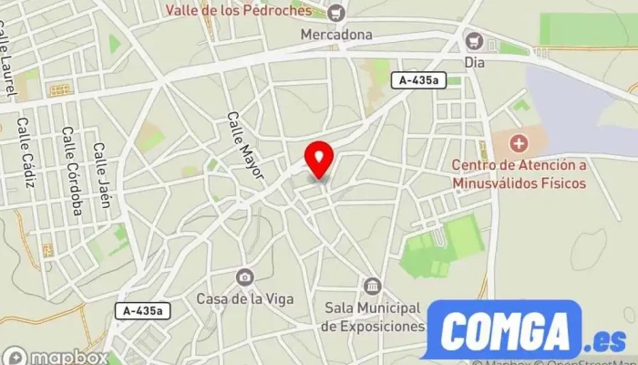 mapa de Zapatería Y Cerrajería Moreno Zapatería, Cerrajero en Pozoblanco